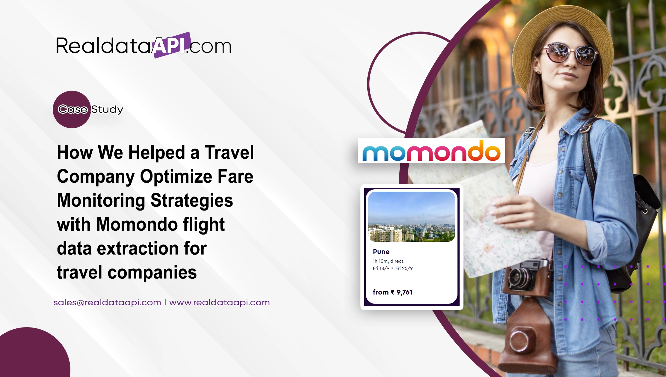 Momondo flight data extraction for travel companies